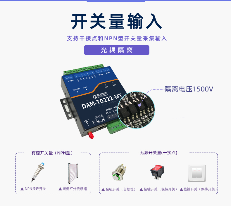 DAMT0222-MT  工業(yè)級智能自控模塊 開發(fā)量輸入