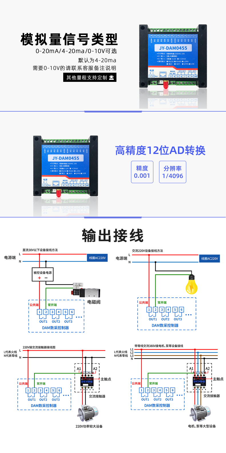 LoRa0455  LoRa無(wú)線(xiàn)控制模塊信號(hào)類(lèi)型