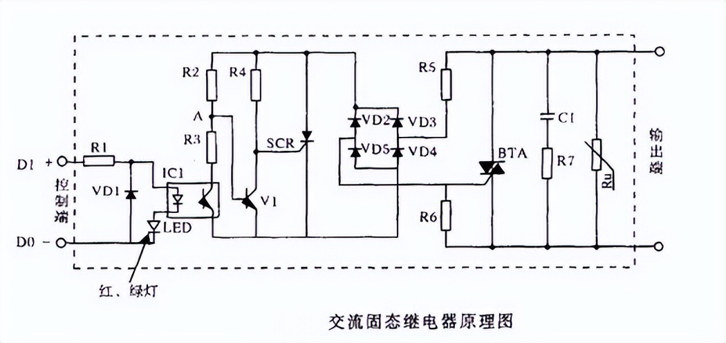 交流固態(tài)繼電器原理圖