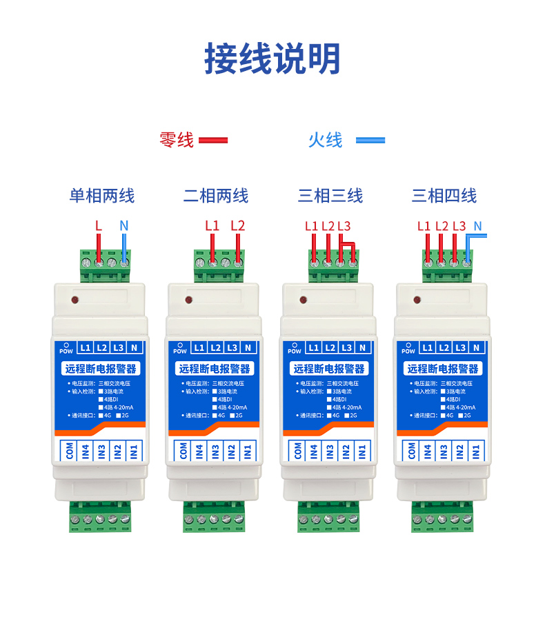 遠(yuǎn)程斷電報警器 接線說明